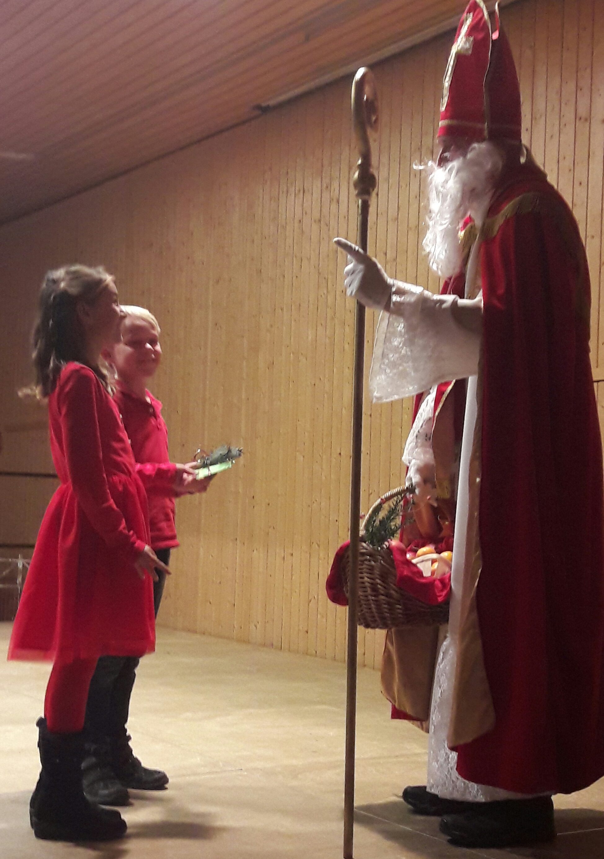 Der Nikolaus zu Besuch